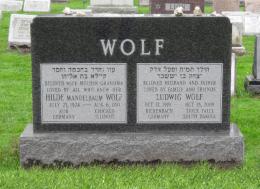 New Light Cemetery Ludwid and Hilde Wolf gravesite