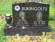 New Light Cemetery gravesite for Bukingolts